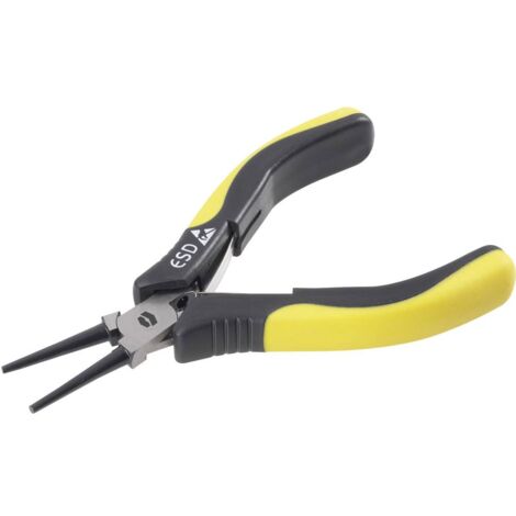 TOOLCRAFT 820718 antistatique (ESD) Pince à bouts ronds droite 130 mm