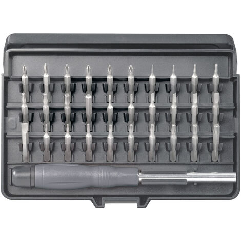 TOOLCRAFT  820935 Bit-Set 31teilig Schlitz, Kreuzschlitz Phillips, Kreuzschlitz Pozidriv, Innen-Sech