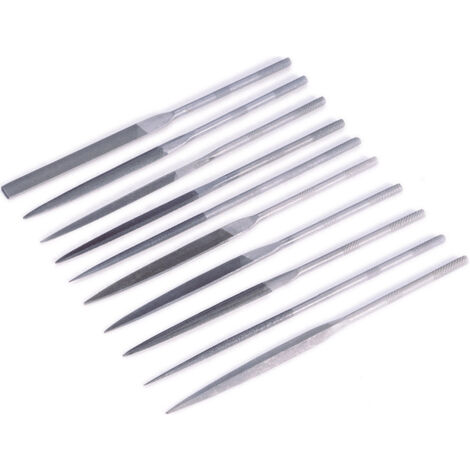 TOOLCRAFT 821006 Nadelfeilensatz 10tlg. Hieb-Länge 90 mm Länge 180 mm 1 Set