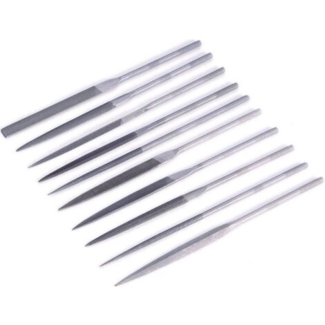 TOOLCRAFT 821006 Set di lime ad ago da 10 pz. Lunghezza di taglio 90 mm Lunghezza 180 mm 1 KIT