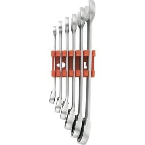 TOOLCRAFT 824124 Kit chiavi combinate a cricchetto 6 parti Misura (metrica) 8 - 19 mm