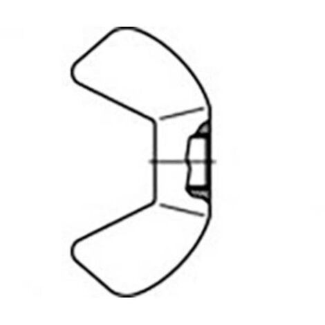 TOOLCRAFT 827794 Écrou à oreilles M6 acier galvanisé 10 pc(s) C54401