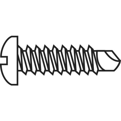 TOOLCRAFT 828031 Vite autoforante 4.2 mm 19 mm A croce Phillips DIN 7504 Acciaio zincato 100 pz.