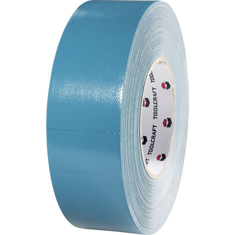 TOOLCRAFT 829B48L25C 829B48L25C Gewebeklebeband 829B48L25C Blau, Grau (L x B) 25 m x 48 mm 1 St.