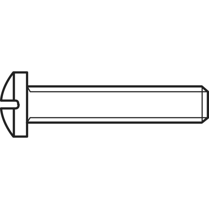 Toolcraft - 839646 Viti a testa bombata M4 20 mm a...