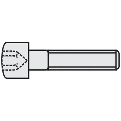 TOOLCRAFT 839674 - VITI CILINDRICHE M3 30 MM, A ESAGONO INCASSATO, DIN 912 ISO 4762, IN ACCIAIO 8.8, CURVE, 100