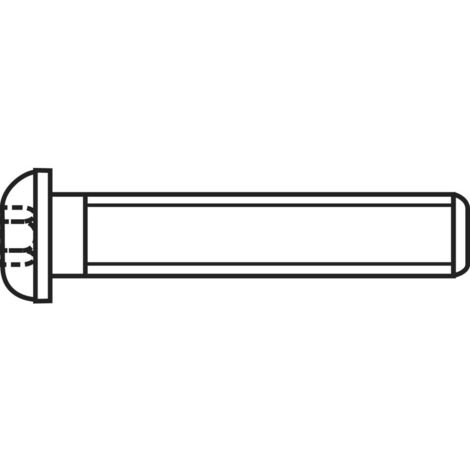 TOOLCRAFT 839788 Viti a testa bombata M6 30 mm Interno Esagonale Acciaio zincato 50 pz.