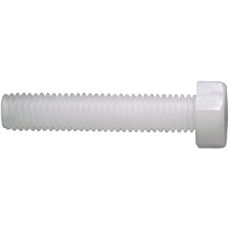 TOOLCRAFT 839999 Vite testa esagonale M2 20 mm Esagonale DIN 933 Plastica, Poliammide 10 pz.