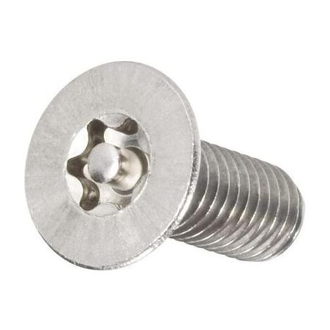 TOOLCRAFT 888825 Vis à tête fraisée M6 30 mm profil en Torx avec téton acier inoxydable A2 10 pc(s)