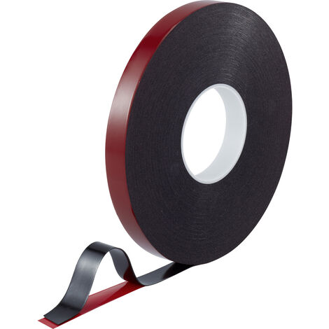 TOOLCRAFT 93038c185 93038c185 Doppelseitiges Klebeband  Rot/Schwarz (L x B) 30 m x 20 mm 1 St.