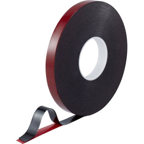 TOOLCRAFT 93038c185 93038c185 Nastro biadesivo Rosso/Nero (L x L) 30 m x 20 mm 1 pz.