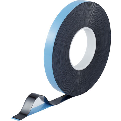 TOOLCRAFT 93038c186 93038c186 Doppelseitiges Klebeband  Blau, Schwarz (L x B) 30 m x 20 mm 1 St.