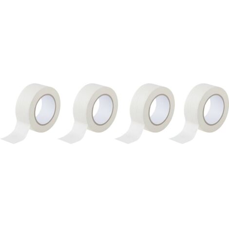 TOOLCRAFT 93038c191 93038c191 Nastro crespato Bianco (L x L) 50 m x 50 mm 4 pz.