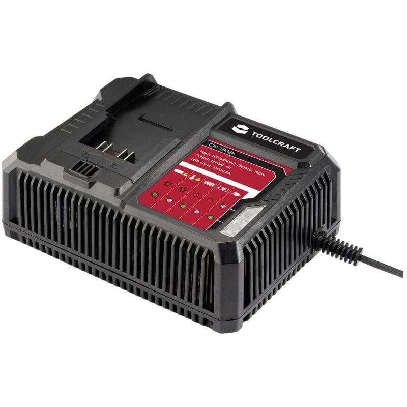 Toolcraft - ALG-1802 / TAWB-200 Chargeur de bloc de batterie
