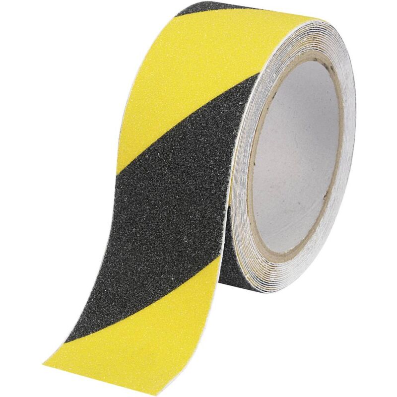 Image of Toolcraft - Nastro antiscivolo Conrad Components Sugo nero, giallo (l x l) 5 m x 25 mm, contenuto: 1 rotolo