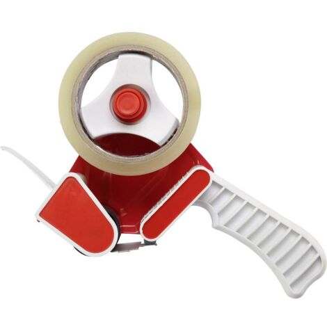 TOOLCRAFT Dispenser per nastro adesivo Rosso, Bianco Larghezza rotolo (max.): 50 mm
