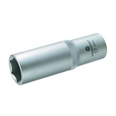 Toolcraft – Douille 12,5 mm 816182 – Acier chrome-vanadium – Longueur 77 mm – Ouverture 17 mm pour boulons et écrous