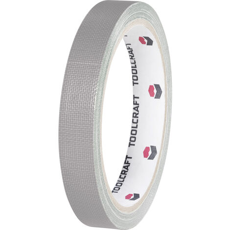 TOOLCRAFT HEB15L10AC HEB15L10AC Gewebeklebeband HEB15L10AC Grau (L x B) 10 m x 15 mm 1 St.
