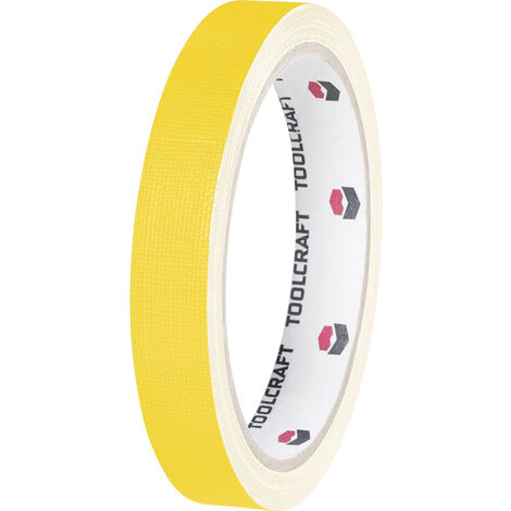 TOOLCRAFT HEB15L10GC HEB15L10GC Gewebeklebeband HEB15L10GC Gelb (L x B) 10 m x 15 mm 1 St.