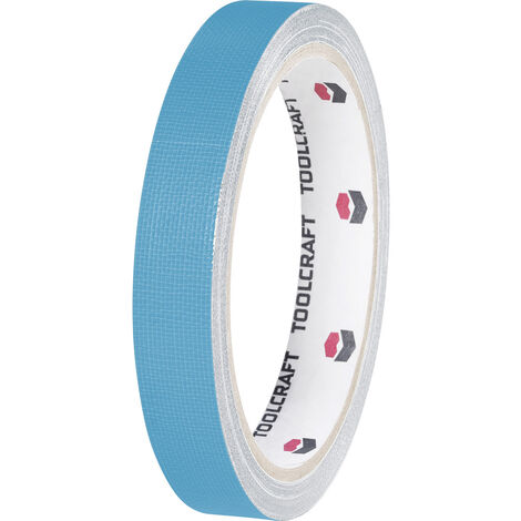 TOOLCRAFT HEB19L10BC HEB19L10BC Gewebeklebeband HEB19L10BC Blau (L x B) 10 m x 19 mm 1 St.