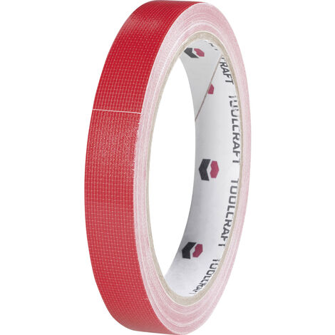 TOOLCRAFT HEB38L10RC HEB38L10RC Gewebeklebeband HEB38L10RC Rot (L x B) 10 m x 38 mm 1 St.