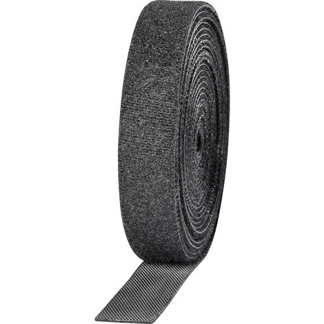 TOOLCRAFT KL16X3000C  Klettband zum Bündeln Haft- und Flauschteil (L x B) 3000 mm x 16 mm Schwarz 2
