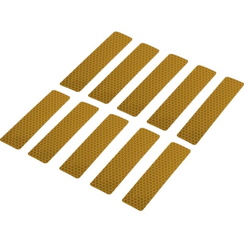 Image of Toolcraft - Striscia adesiva Conrad Components rts gialla (l x l) 100 mm x 25 mm, contenuto: 10 pz.