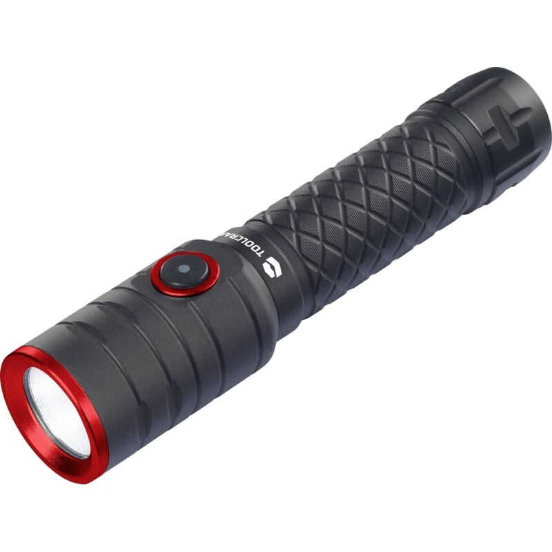 Lampe de poche avec mode stroboscope batteries Li-ions 1000 lm 5.5 h 155 g - Toolcraft