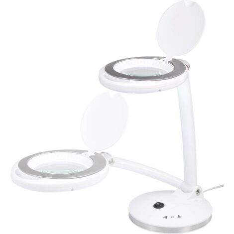 Toolcraft – Lampe loupe de table TO7453173 – Grossissement 1,75x – 30 LEDs – Flux lumineux 450 lm – Dimmable 5 niveaux – Diamètre lentille 102 mm