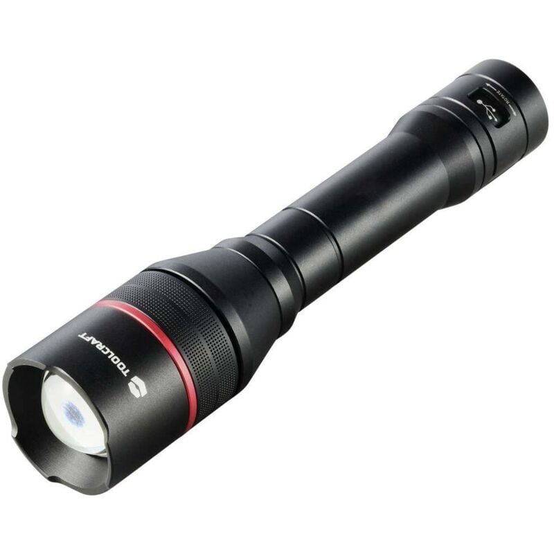 Toolcraft - Lampe portative réglable, avec interface usb, avec mode stroboscope à batterie 3500 lm 397 g