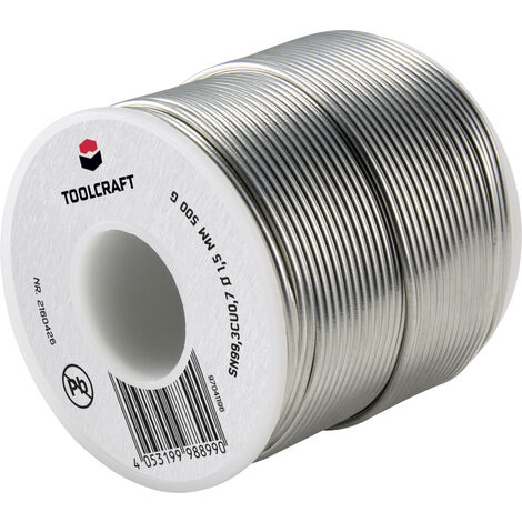 TOOLCRAFT  Lötzinn, bleifrei Spule Sn99,3Cu0,7 ROL1 500 g 1.5 mm