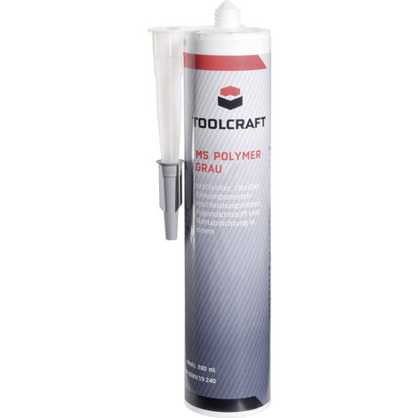 TOOLCRAFT MS POLYMER Klebe- und Dichtmasse Herstellerfarbe Grau MSP.K290G 290 ml