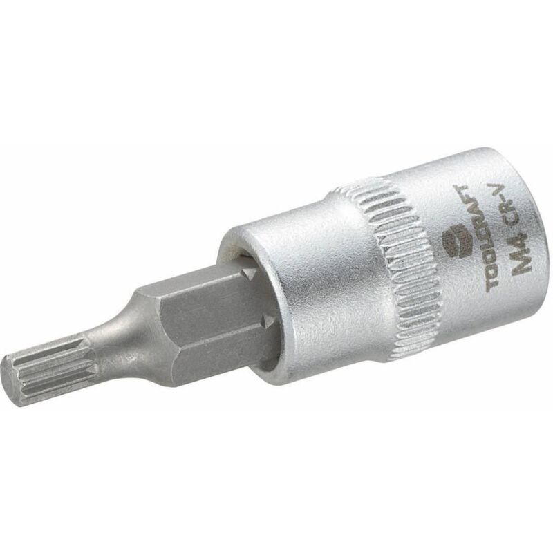 Image of Toolcraft - M4 816073 Multidente xzn Inserto giravite a bussola 4 mm 1/4 (6.3 mm)