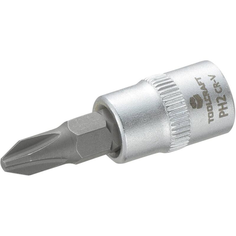 Image of Toolcraft - 816052 Croce Phillips Inserto giravite a bussola ph 2 1/4 (6.3 mm)