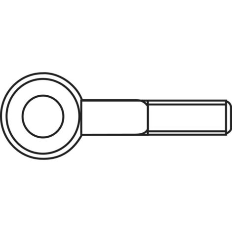 TOOLCRAFT Piton à visser 20 mm Acier zingué M5 50 pc(s) C56703