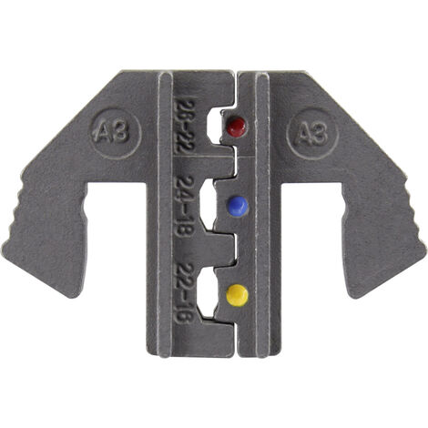 TOOLCRAFT PLE-0A3 Crimp-Einsätze Isolierte Kabelschuhe Quetschbereich: 0.1 bis 1.5 mm² Passend für M