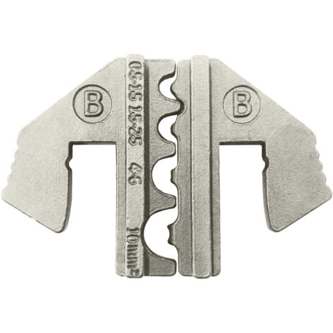 TOOLCRAFT PLE-0B Crimp-Einsätze Unisolierte Kabelschuhe Quetschbereich: 1.5 bis 10 mm² Passend für M