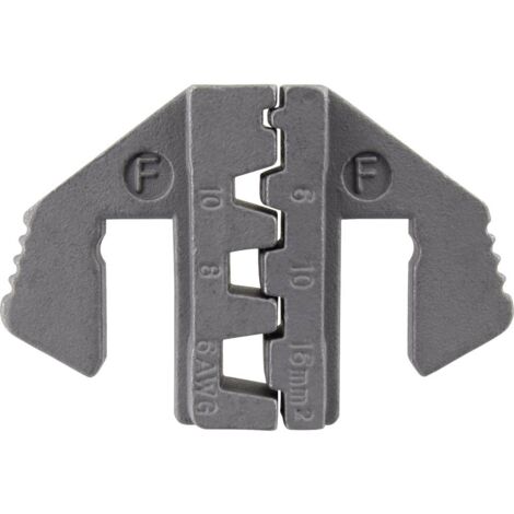 TOOLCRAFT PLE-0F TO-8381007 Matrice à sertir pour embouts de câble 6 à 16 mm² adapté pour marque (pinces) TOOLCRAFT PZ-