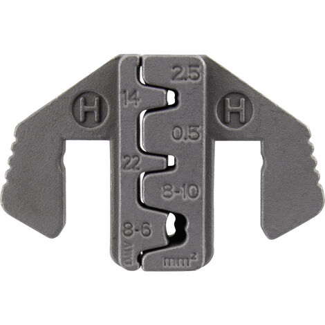 TOOLCRAFT PLE-0H Crimp-Einsätze Flachstecker, D-Sub-Stecker Quetschbereich: 2.5 bis 10 mm² Passend f