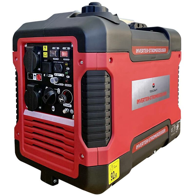 Image of Toolcraft - 4 tempi Generatore inverter 230 v/ac, 12 v/dc 21.5 kg 1700 w