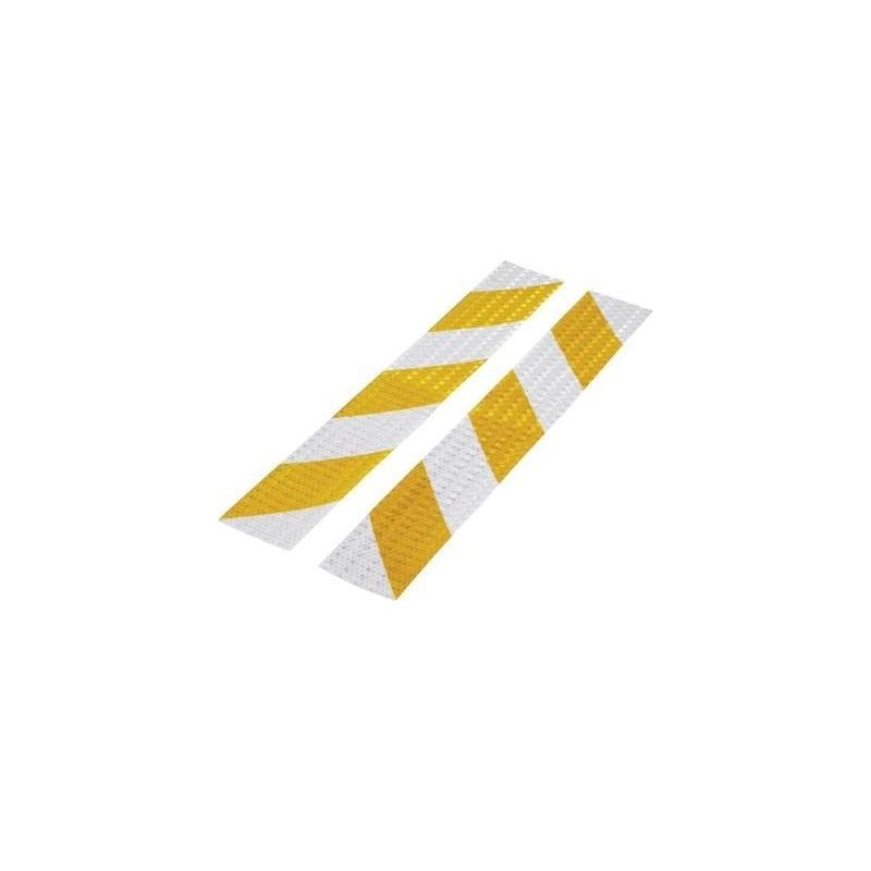 Bande d'avertissement Toolcraft 1564044 argent, jaune (l x l) 400 mm x 60 mm 1 set