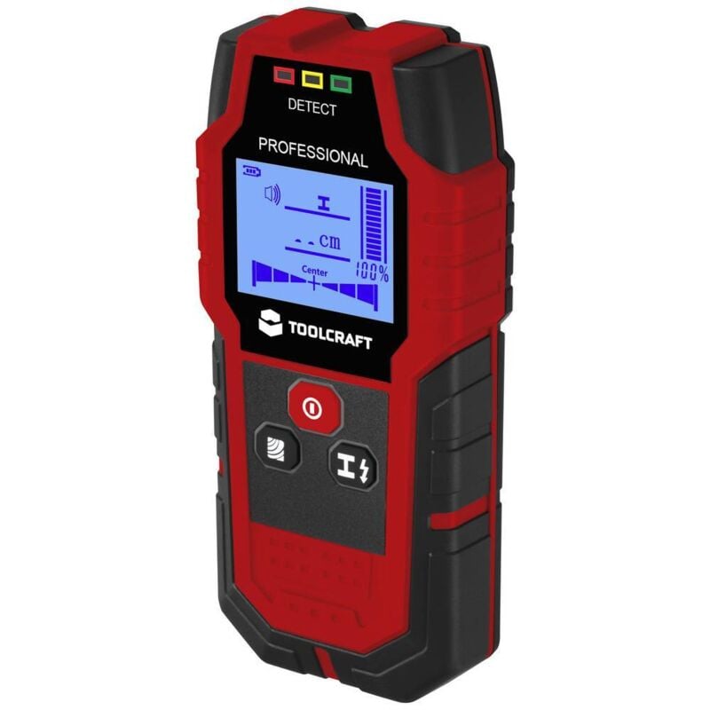 Scanner mural TO-9627699 Profondeur de détection (max.) 120 mm convient pour bois, métal ferreux, métal non f - Toolcraft