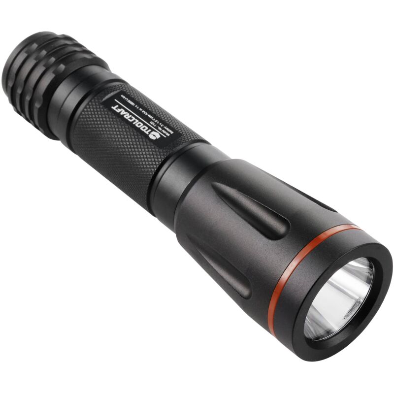 T120 led lampe portative avec clip ceinture, avec mode stroboscope à pile(s) 250 lm 122 g TO-7566321 - Toolcraft