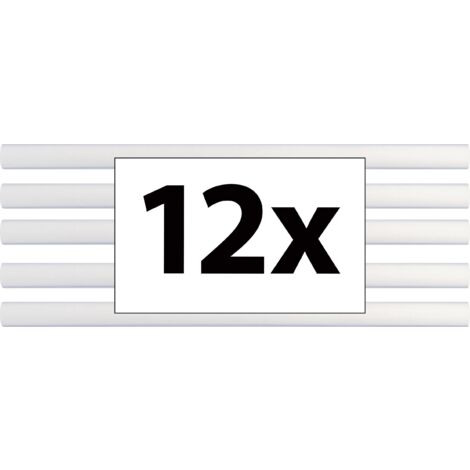 TOOLCRAFT TC-7200X12T Bâtons de colle 7 mm 100 mm transparent 60 g 12 pc(s) S328581