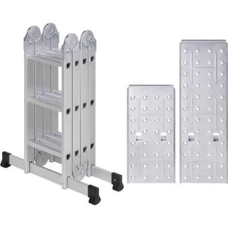 TOOLCRAFT TO-10104645 aluminium Echelle polyvalente pliable argent 15.7 kg
