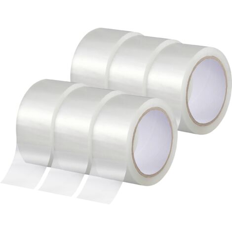 TOOLCRAFT TO-10187127 Ruban adhésif d'emballage transparent (L x l) 66 m x 50 mm 6 pc(s) Y034703