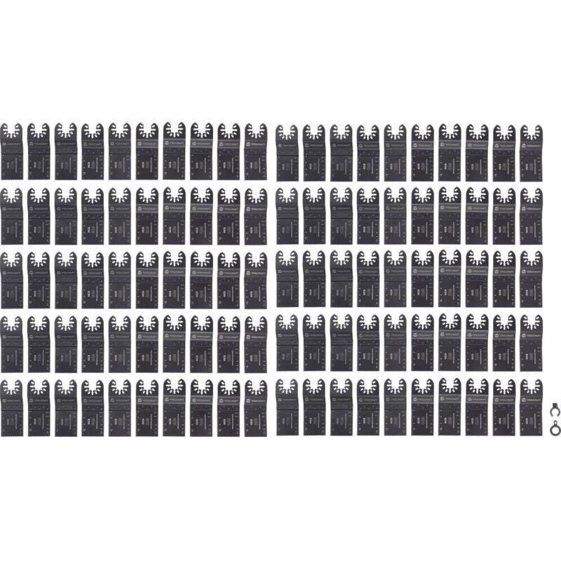TOOLCRAFT TO-10246101 HCS Kit di accessori per multiutensile 100 parti 34 mm 100 pz.