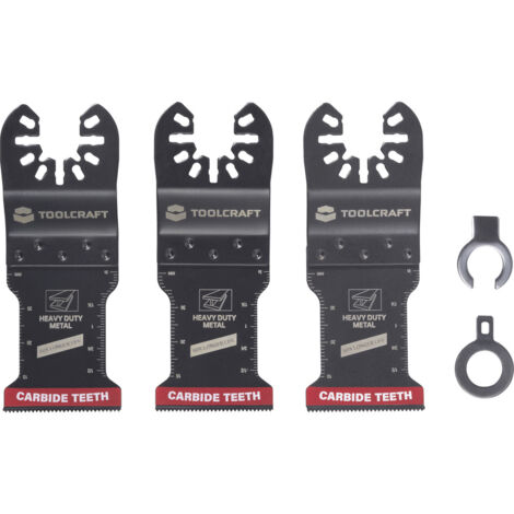 TOOLCRAFT TO-10283181  Carbide Multifunktionswerkzeug-Zubehör-Set  34 mm  3 St.