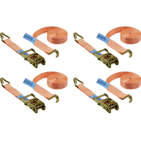 TOOLCRAFT TO-10283838 Zugkraft LC Niederzurren (einzeln/direkt)=1000 daN (L x B) 6 m x 38 mm Ratsche