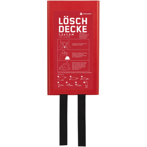 TOOLCRAFT TO-10307442 Löschdecke mit Montagebox 120 cm x 120 cm
